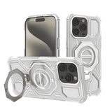 Husa de protectie Techsuit Carbon Shield PRO compatibil cu iPhone 15 Pro, Alb Transparent