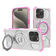 Husa de protectie Techsuit Carbon Shield PRO compatibil cu iPhone 15 Pro, Roz Transparent