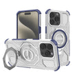 Husa de protectie Techsuit Carbon Shield PRO compatibil cu iPhone 15 Pro, Albastru Transparent