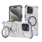 Husa de protectie Techsuit Carbon Shield PRO compatibil cu iPhone 15 Pro, Albastru Transparent