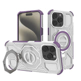Husa de protectie Techsuit Carbon Shield PRO compatibil cu iPhone 15 Pro, Mov Transparent