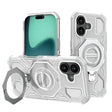 Husa de protectie Techsuit Carbon Shield PRO compatibil cu iPhone 16, Alb Transparent