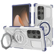 Husa de protectie Techsuit Carbon Shield PRO compatibil cu Samsung Galaxy S24 Ultra, Albastru Transparent