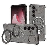 Husa de protectie Techsuit Carbon Shield PRO compatibil cu Samsung Galaxy S25, Negru Fumuriu
