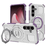 Husa de protectie Techsuit Carbon Shield PRO compatibil cu Samsung Galaxy S25, Mov Transparent