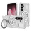 Husa de protectie Techsuit Carbon Shield PRO compatibil cu Samsung Galaxy S25 Plus, Alb Transparent