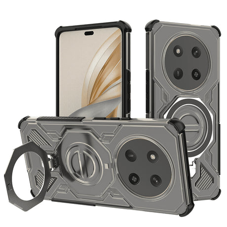 Husa de protectie Techsuit Carbon Shield PRO compatibil cu Honor Magic7 Lite / X9c, Negru Fumuriu