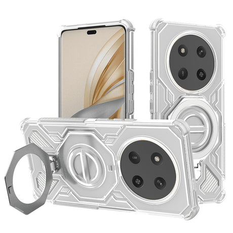 Husa de protectie Techsuit Carbon Shield PRO compatibil cu Honor Magic7 Lite / X9c, Alb Transparent