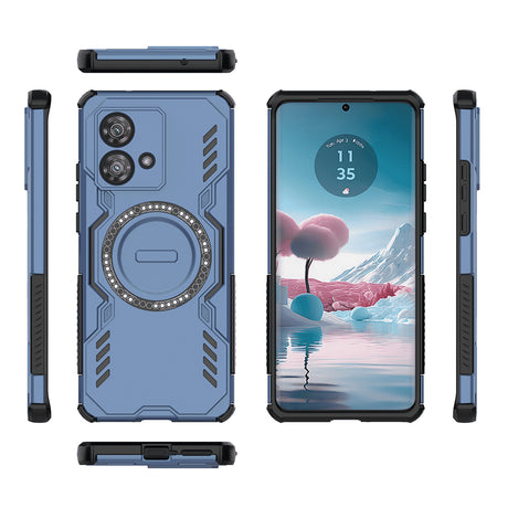 Husă Techsuit pentru Motorola Edge 40 Neo, albastră
