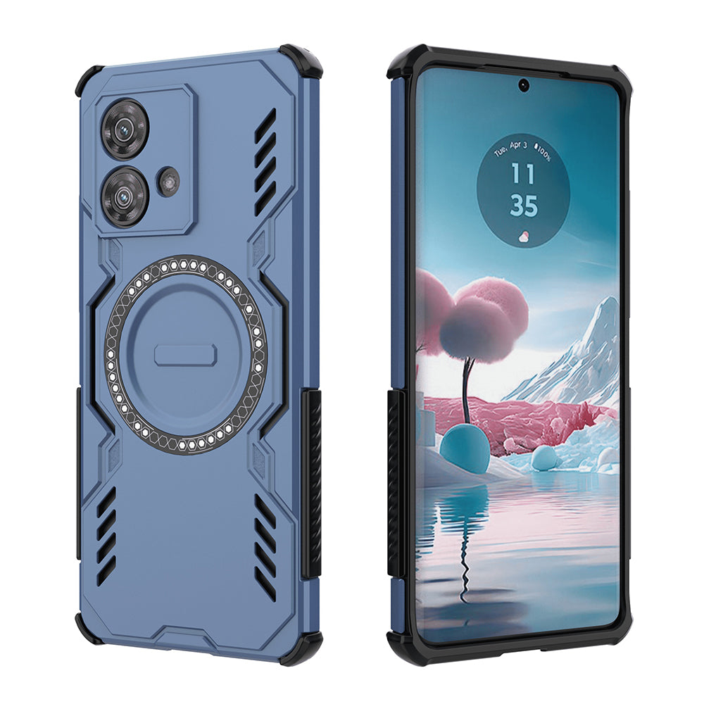 Husă Techsuit pentru Motorola Edge 40 Neo, albastră