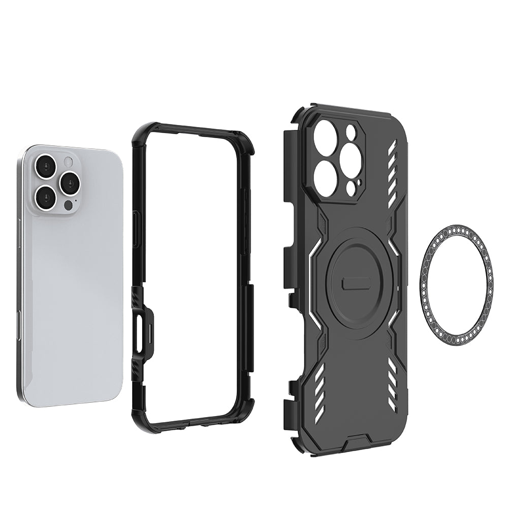 Husa de protectie Techsuit ArmorMag compatibil cu iPhone 16 Pro, Albastru