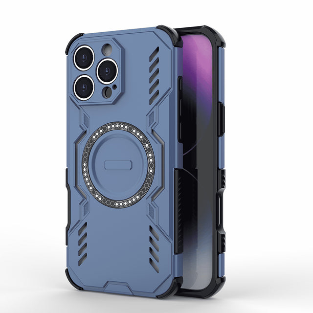 Husa de protectie Techsuit ArmorMag compatibil cu iPhone 16 Pro, Albastru