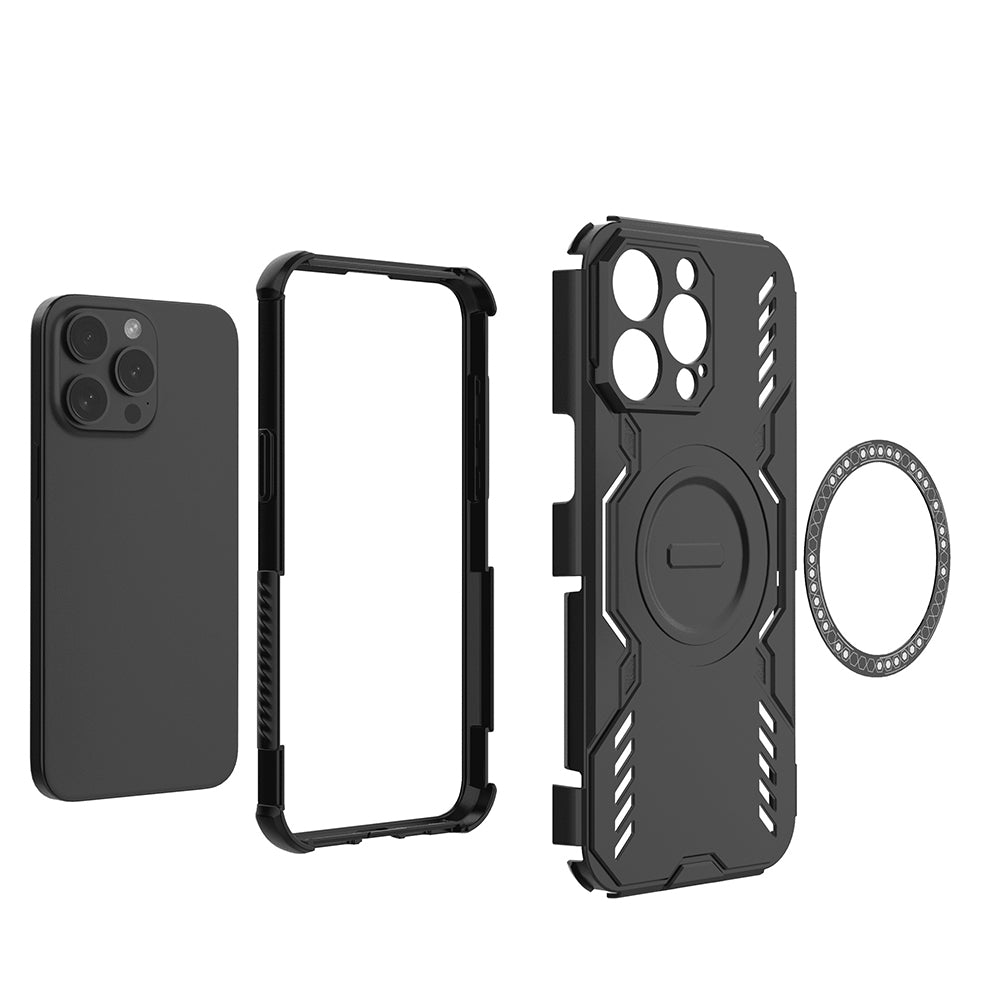 Husa de protectie Techsuit ArmorMag compatibil cu iPhone 15 Pro, Albastru