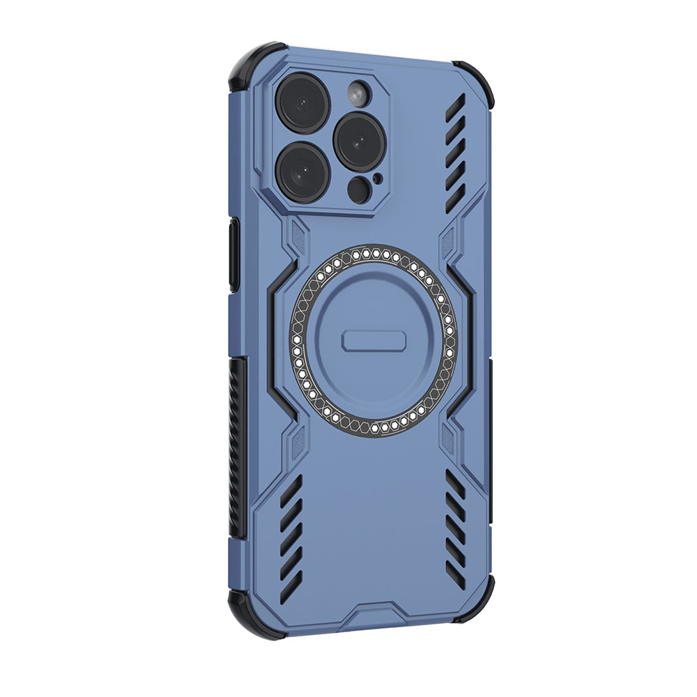 Husa de protectie Techsuit ArmorMag compatibil cu iPhone 15 Pro, Albastru