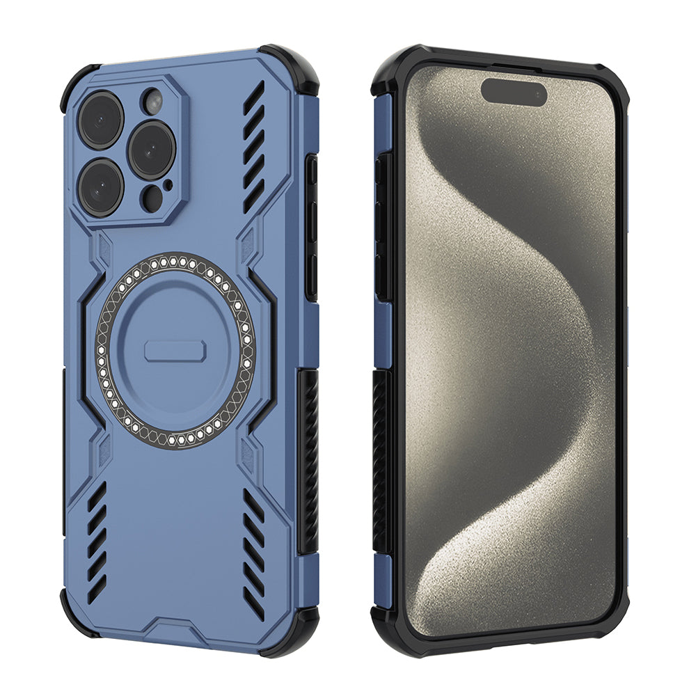 Husa de protectie Techsuit ArmorMag compatibil cu iPhone 15 Pro, Albastru