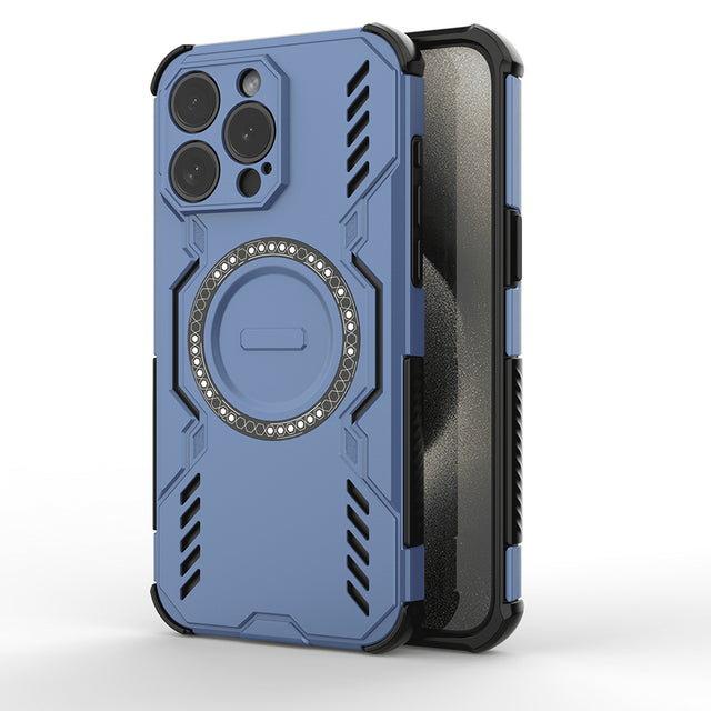 Husa de protectie Techsuit ArmorMag compatibil cu iPhone 15 Pro, Albastru