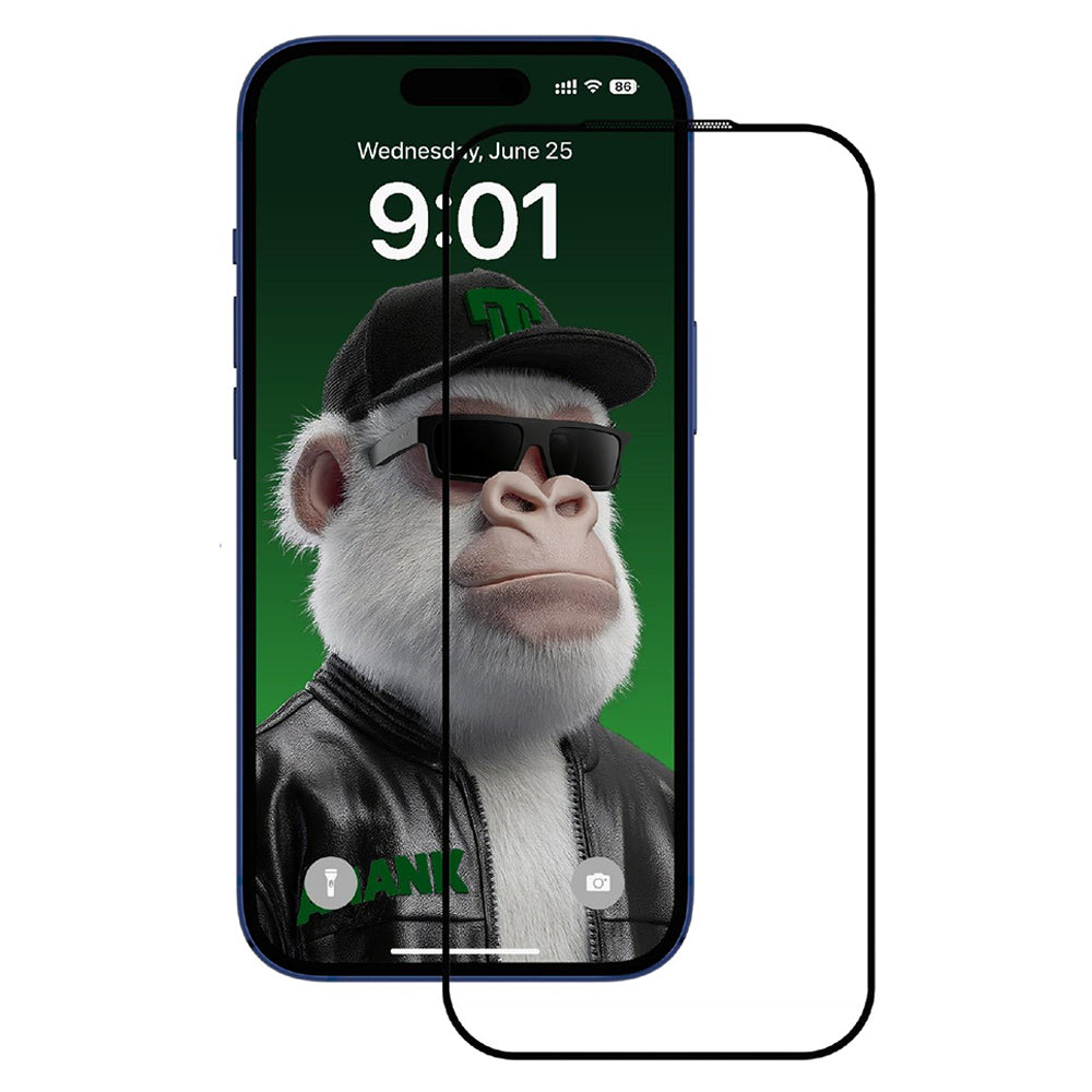 Folie de protectie ANANK 2.5D 10X Reinforced CG compatibil cu iPhone 17, Negru