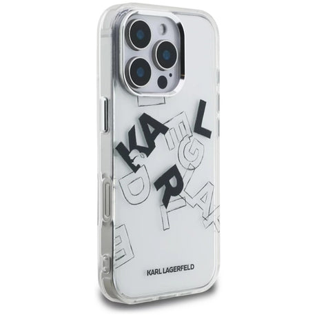 Husa de protectie Karl Lagerfeld compatibil cu iPhone 16 Pro, Transparent