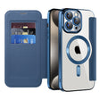 Husa de protectie Techsuit SmartMag Book compatibil cu iPhone 15 Pro Max, Albastru