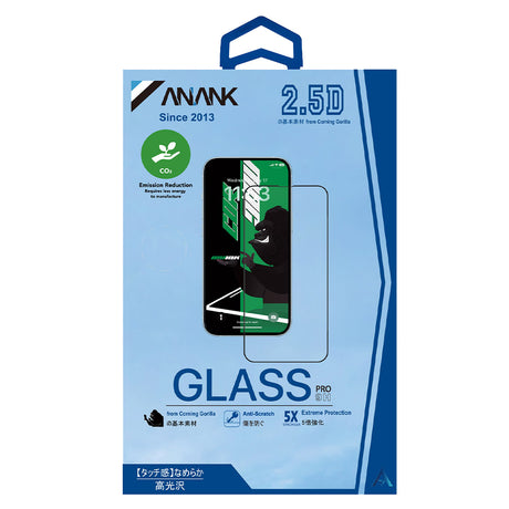 Folie de protectie ANANK 2.5D CG Glass compatibil cu iPhone 15 Pro Max, Negru