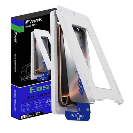 Folie de protectie ANANK 2.5D 2X Reinforced with Installation Box compatibil cu iPhone 16 Pro, Negru