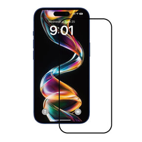Folie de protectie ANANK 2.5D Full Glass (set de 10) compatibil cu iPhone 15 Pro, Negru