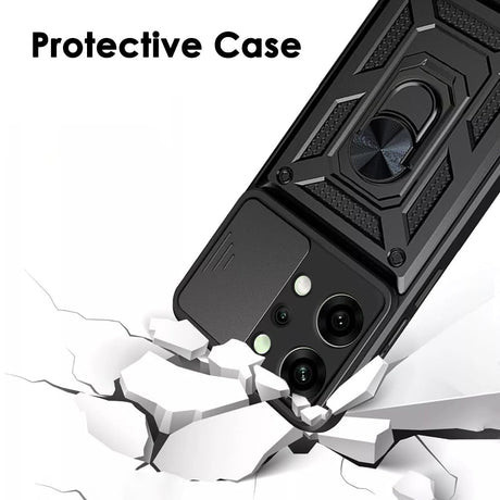 Husa de protectie Techsuit CamShield Series compatibil cu Oppo Reno14, Negru