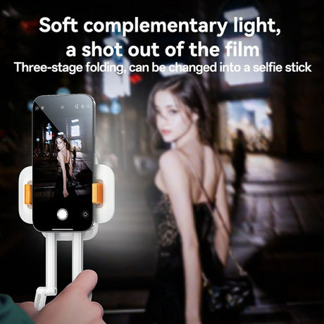 Suport Yesido Desk Phone (DH10), with Beauty Refill Light, Adjustable, 1000mAh, 4.7-7", Alb