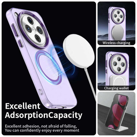 Husa de protectie Techsuit CandyCase MagSafe compatibil cu Oppo Find X8 Pro, Mov