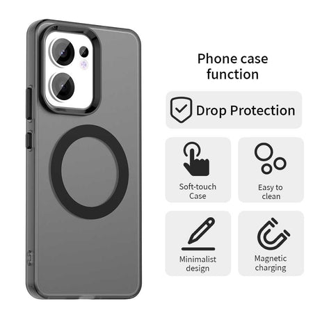 Husa de protectie Techsuit CandyCase MagSafe compatibil cu Oppo Reno13 F 4G / Reno13 F 5G / Reno13 FS 5G, Negru