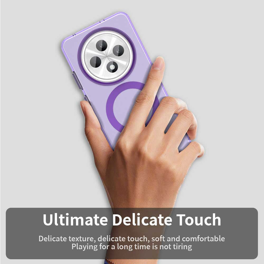 Husa de protectie Techsuit CandyCase MagSafe compatibil cu Oppo Reno12 F 4G / Reno12 F 5G / Reno12 FS 4G / Reno12 FS 5G, Mov