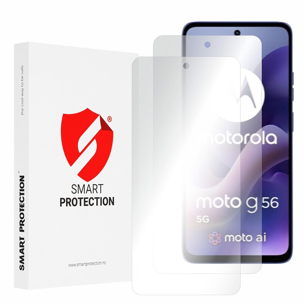 Folie de protectie Smart Protection Premium Classic (set de 2) compatibil cu Motorola Moto G56, Transparent