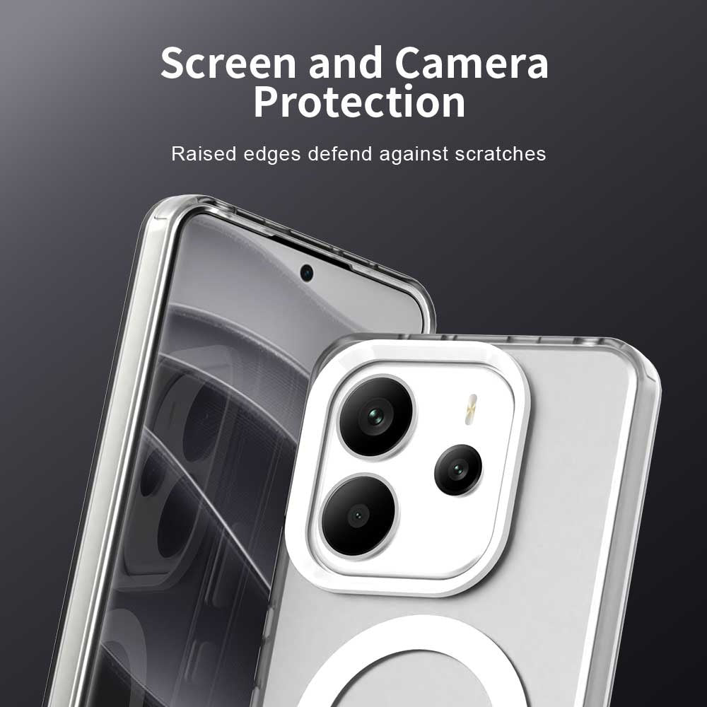 Husa de protectie Techsuit CandyCase MagSafe compatibil cu Xiaomi Redmi Note 14 4G (Standard), Alb