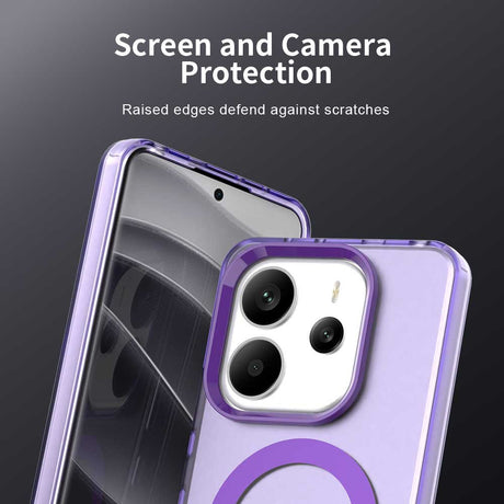 Husa de protectie Techsuit CandyCase MagSafe compatibil cu Xiaomi Redmi Note 14 4G (Regional), Mov