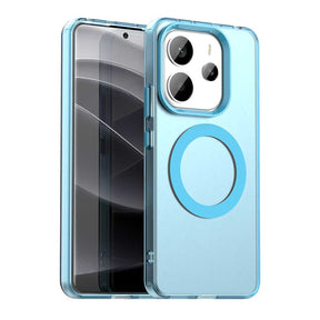 Husa de protectie Techsuit CandyCase MagSafe compatibil cu Xiaomi Redmi Note 14 4G (Regional), Albastru