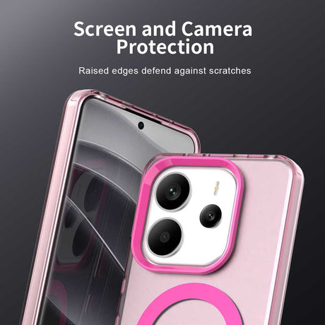 Husa de protectie Techsuit CandyCase MagSafe compatibil cu Xiaomi Redmi Note 14 4G (Regional), Roz
