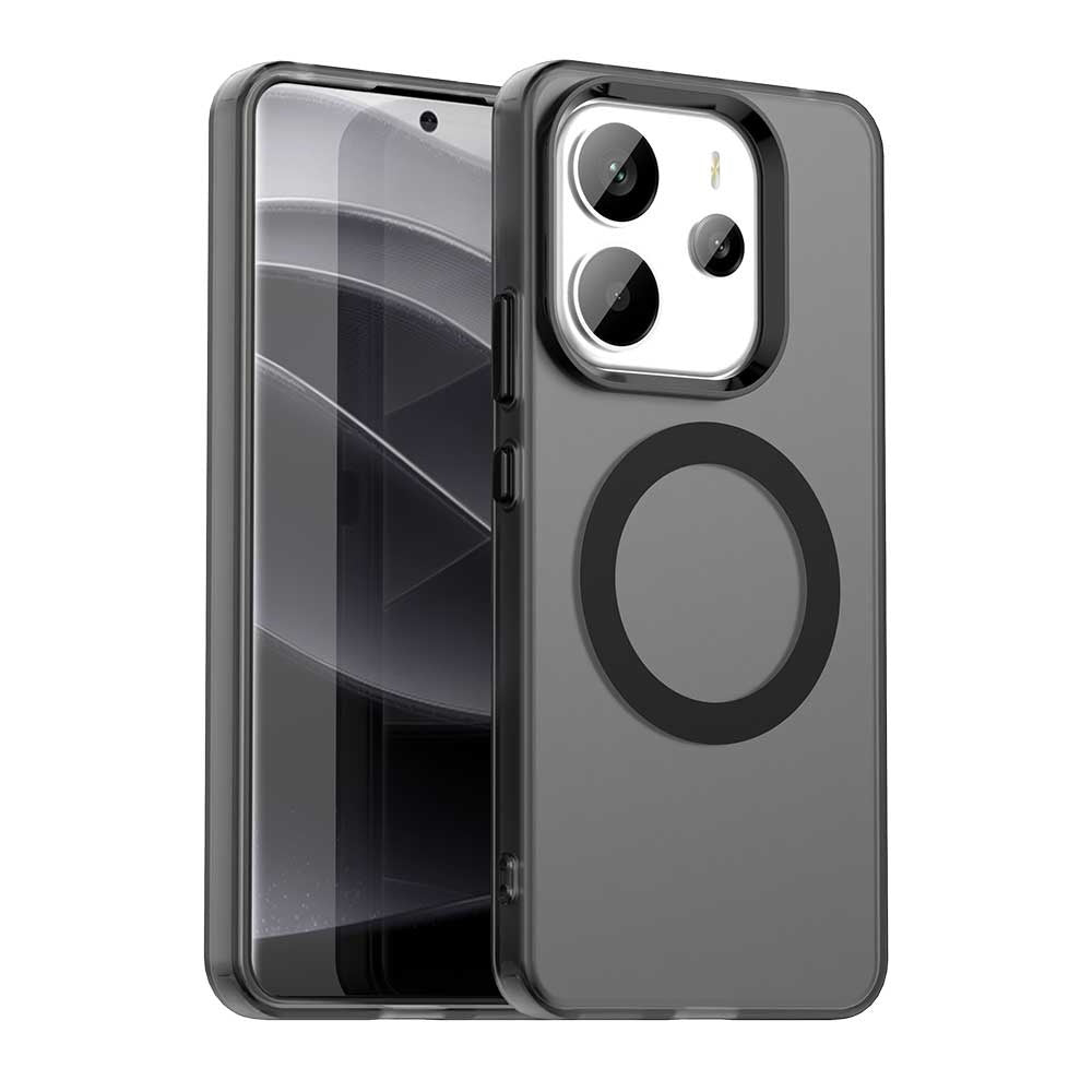 Husa de protectie Techsuit CandyCase MagSafe compatibil cu Xiaomi Redmi Note 14 4G (Regional), Negru