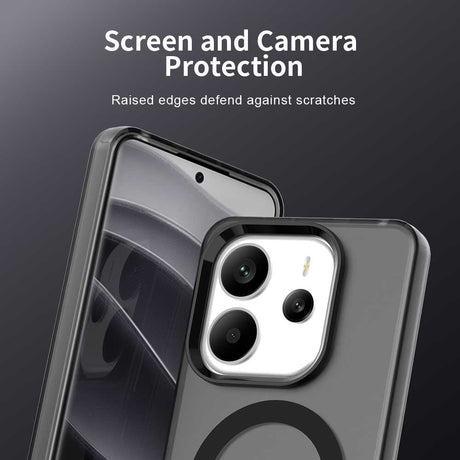 Husa de protectie Techsuit CandyCase MagSafe compatibil cu Xiaomi Redmi Note 14 4G (Regional), Negru