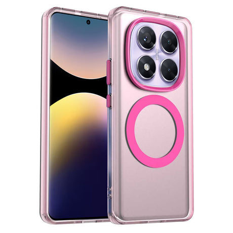 Husa de protectie Techsuit CandyCase MagSafe compatibil cu Xiaomi Redmi Note 14 Pro 4G, Roz