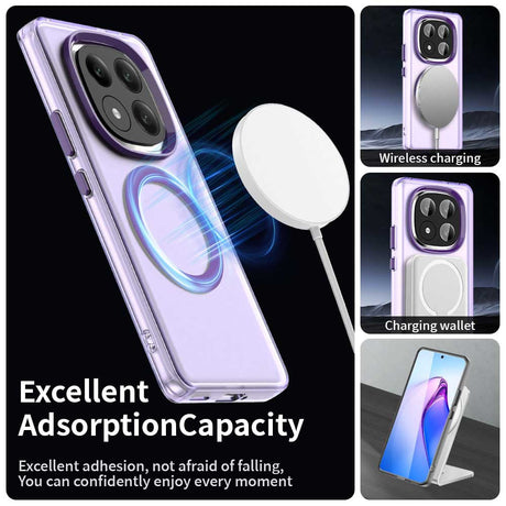 Husa de protectie Techsuit CandyCase MagSafe compatibil cu Xiaomi Redmi Note 14 Pro+ 5G, Mov
