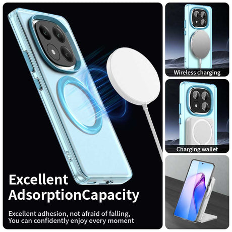 Husa de protectie Techsuit CandyCase MagSafe compatibil cu Xiaomi Redmi Note 14 Pro+ 5G, Albastru
