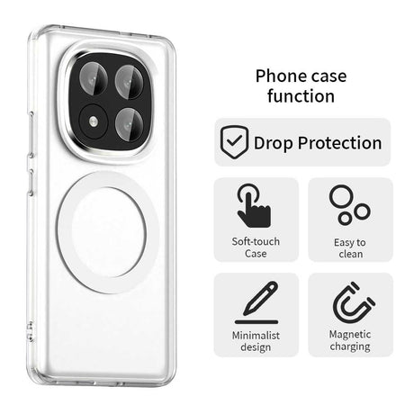 Husa de protectie Techsuit CandyCase MagSafe compatibil cu Xiaomi Redmi Note 14 Pro+ 5G, Alb