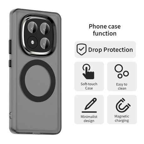 Husa de protectie Techsuit CandyCase MagSafe compatibil cu Xiaomi Redmi Note 14 Pro+ 5G, Negru