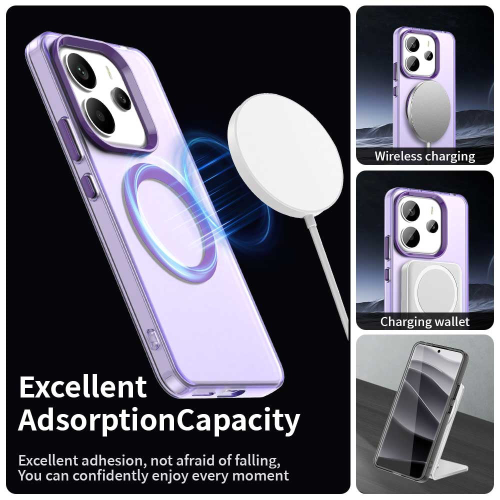 Husa de protectie Techsuit CandyCase MagSafe compatibil cu Xiaomi Redmi Note 14 5G, Mov