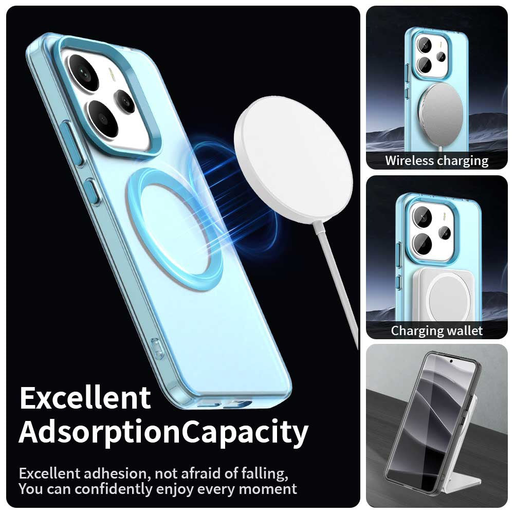 Husa de protectie Techsuit CandyCase MagSafe compatibil cu Xiaomi Redmi Note 14 5G, Albastru