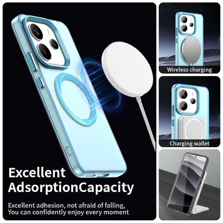Husa de protectie Techsuit CandyCase MagSafe compatibil cu Xiaomi Redmi Note 14 5G, Albastru
