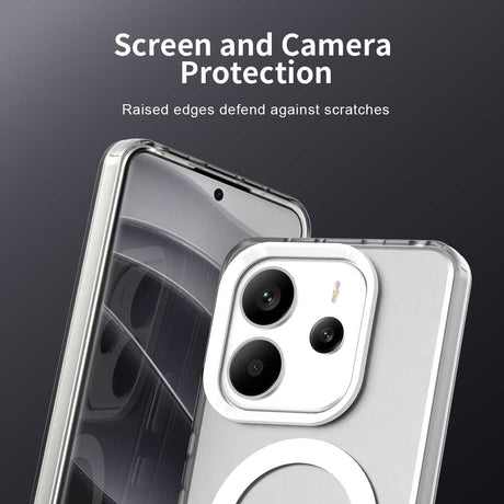 Husa de protectie Techsuit CandyCase MagSafe compatibil cu Xiaomi Redmi Note 14 5G, Alb