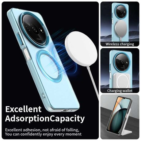 Husa de protectie Techsuit CandyCase MagSafe compatibil cu Xiaomi Redmi A3 / Redmi A3x, Albastru