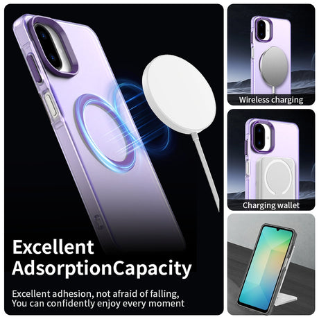 Husa de protectie Techsuit CandyCase MagSafe compatibil cu Samsung Galaxy A07 4G, Mov