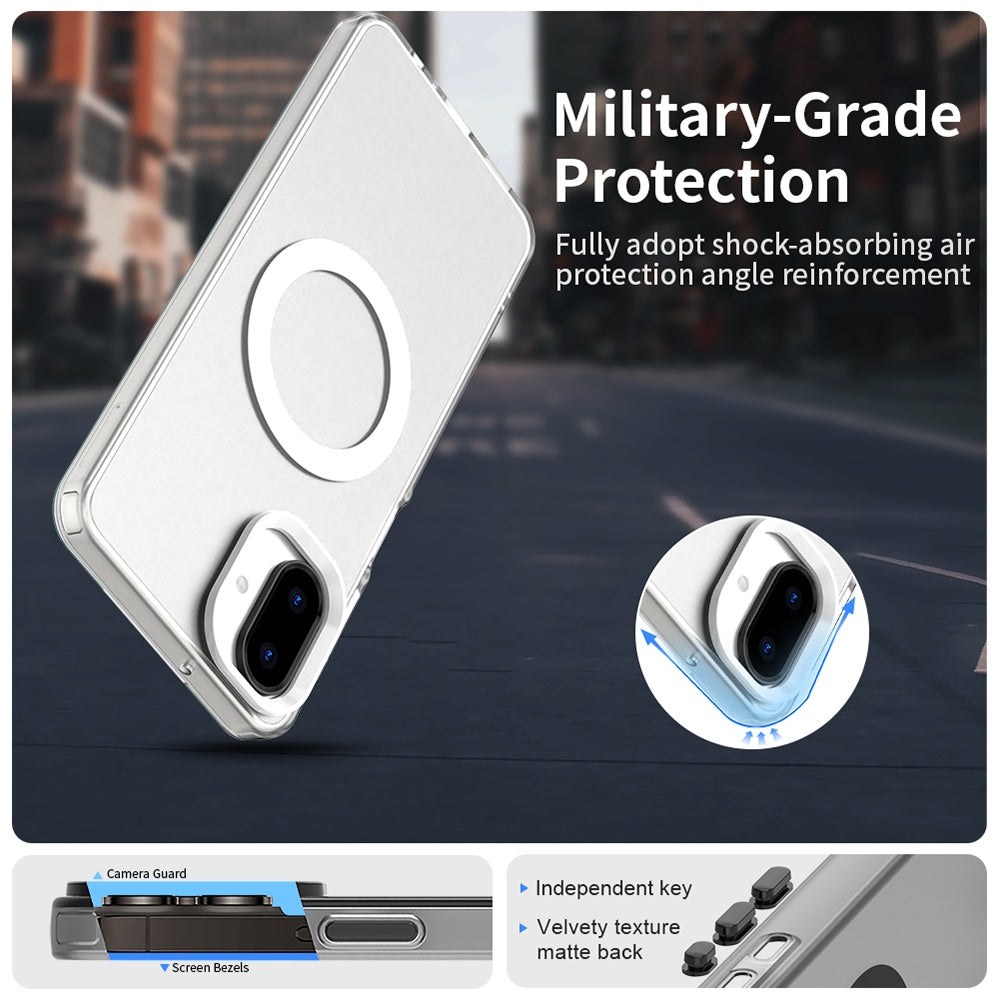 Husa de protectie Techsuit CandyCase MagSafe compatibil cu Samsung Galaxy A07 4G, Alb